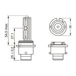 Bosch D2S xenon bulb White 5500K