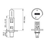 Bosch H1 halogen light bulb - Pure Light