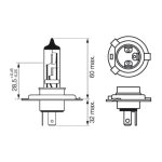 Bosch H4 headlight bulb - Pure Light