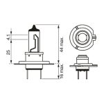 Bosch H7 halogen headlight bulb