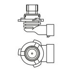 Bosch HB4 halogen bulb - high beam headlight