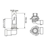 Bosch HB4 halogen bulb - high beam headlight
