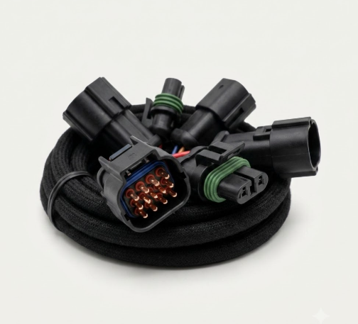 Automotive wiring connectors and harness