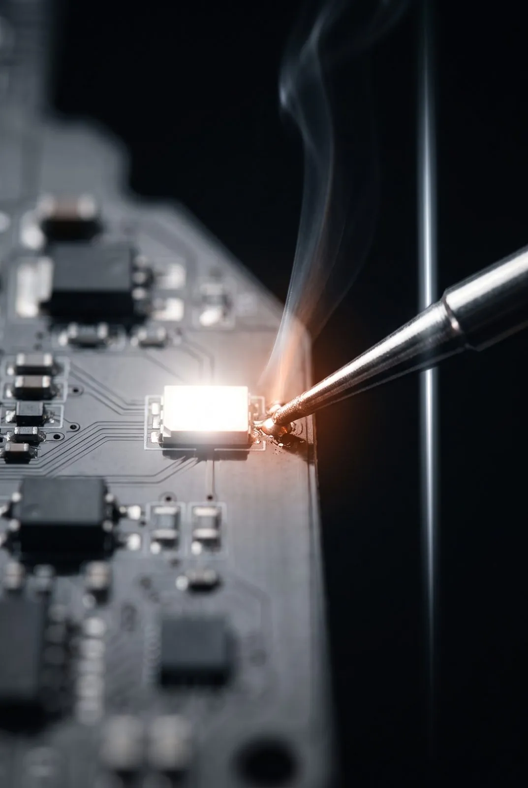 LED chip micro-soldering